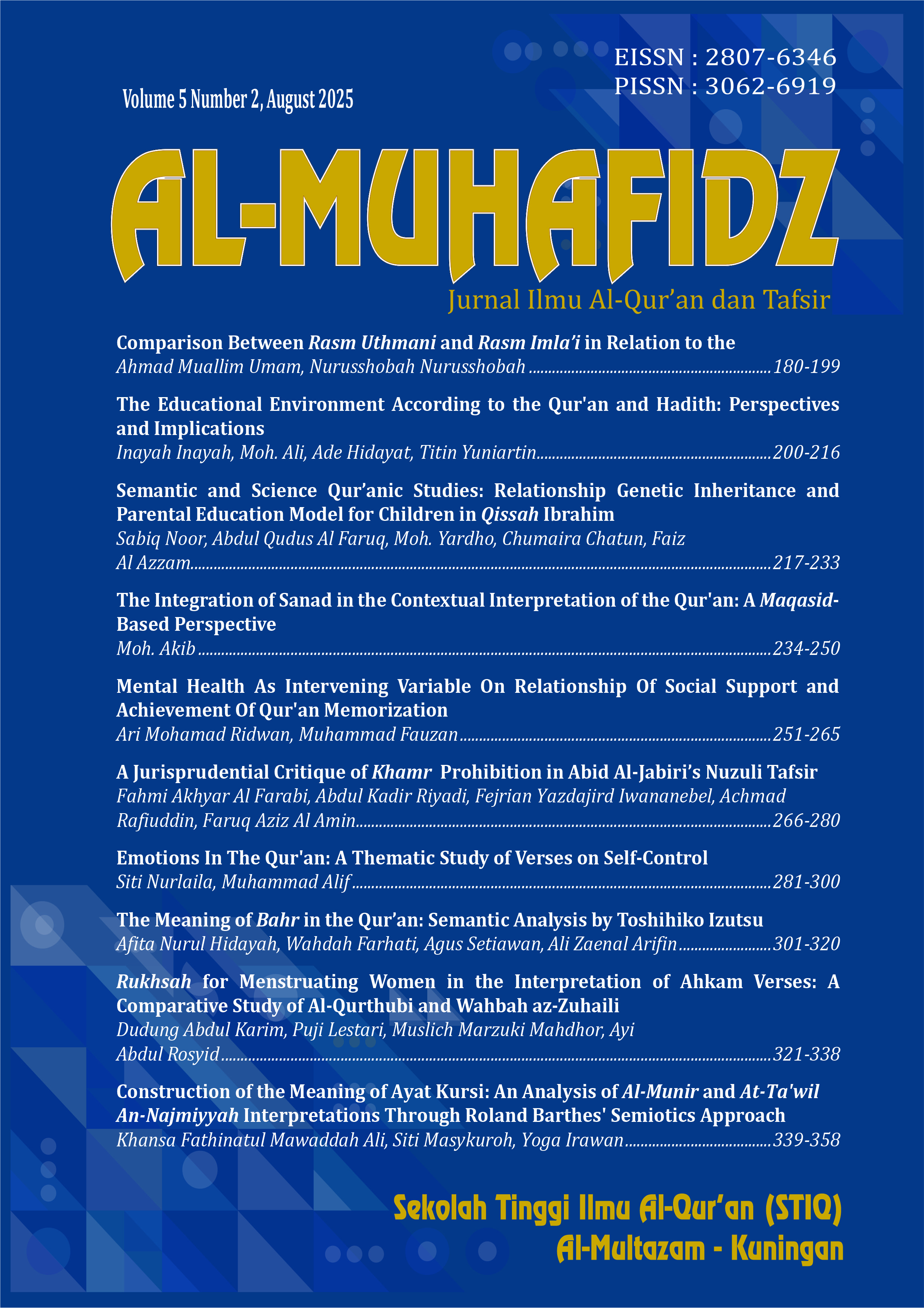 					View Vol. 5 No. 2 (2025): Available online since 26 August 2025
				