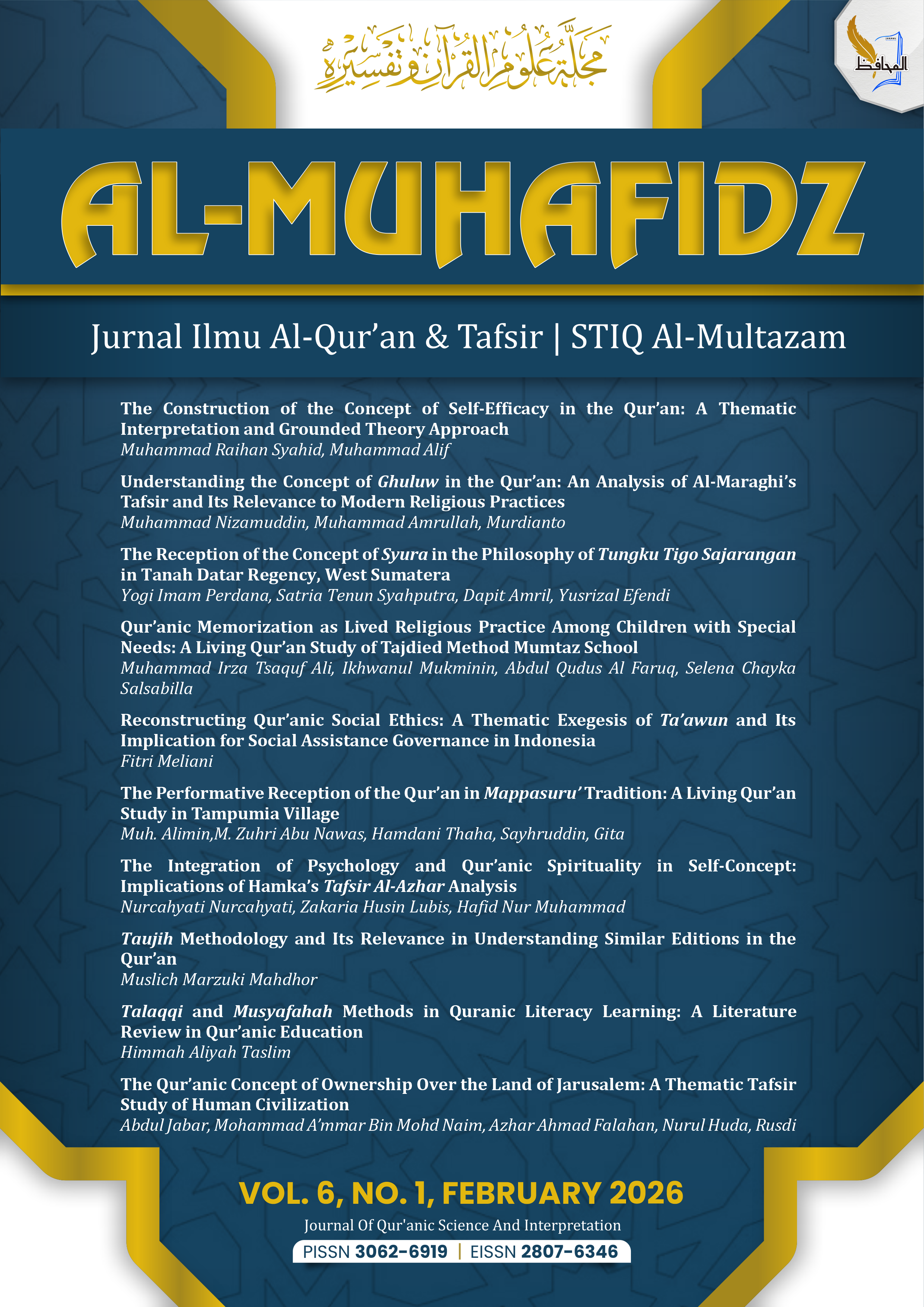 					View Vol. 6 No. 1 (2026): Available online since 26 February 2026
				